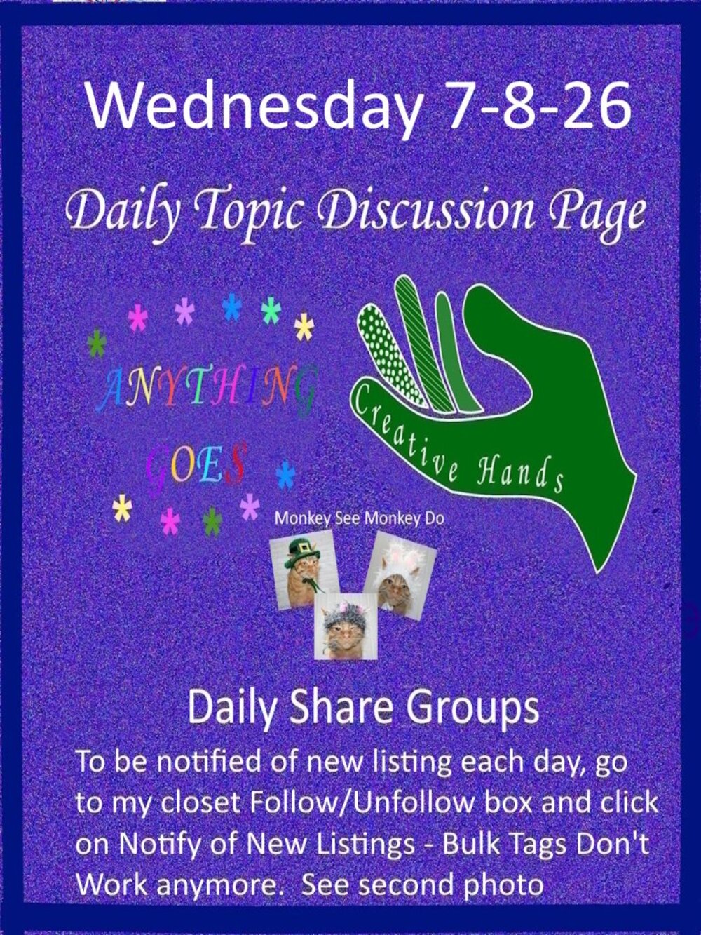 Wednesday 7-8-26 Share Groups - Part Two - Daily Topic Discussion